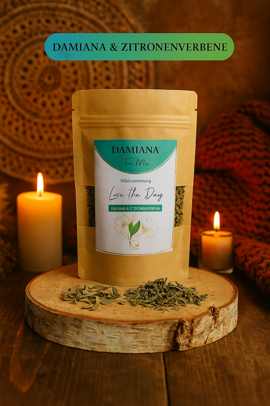 Chá Damiana com Lúcia-Lima / Turnera diffusa / Limão verbena ORGÂNICO / Afrodisíaco / 100% Natural