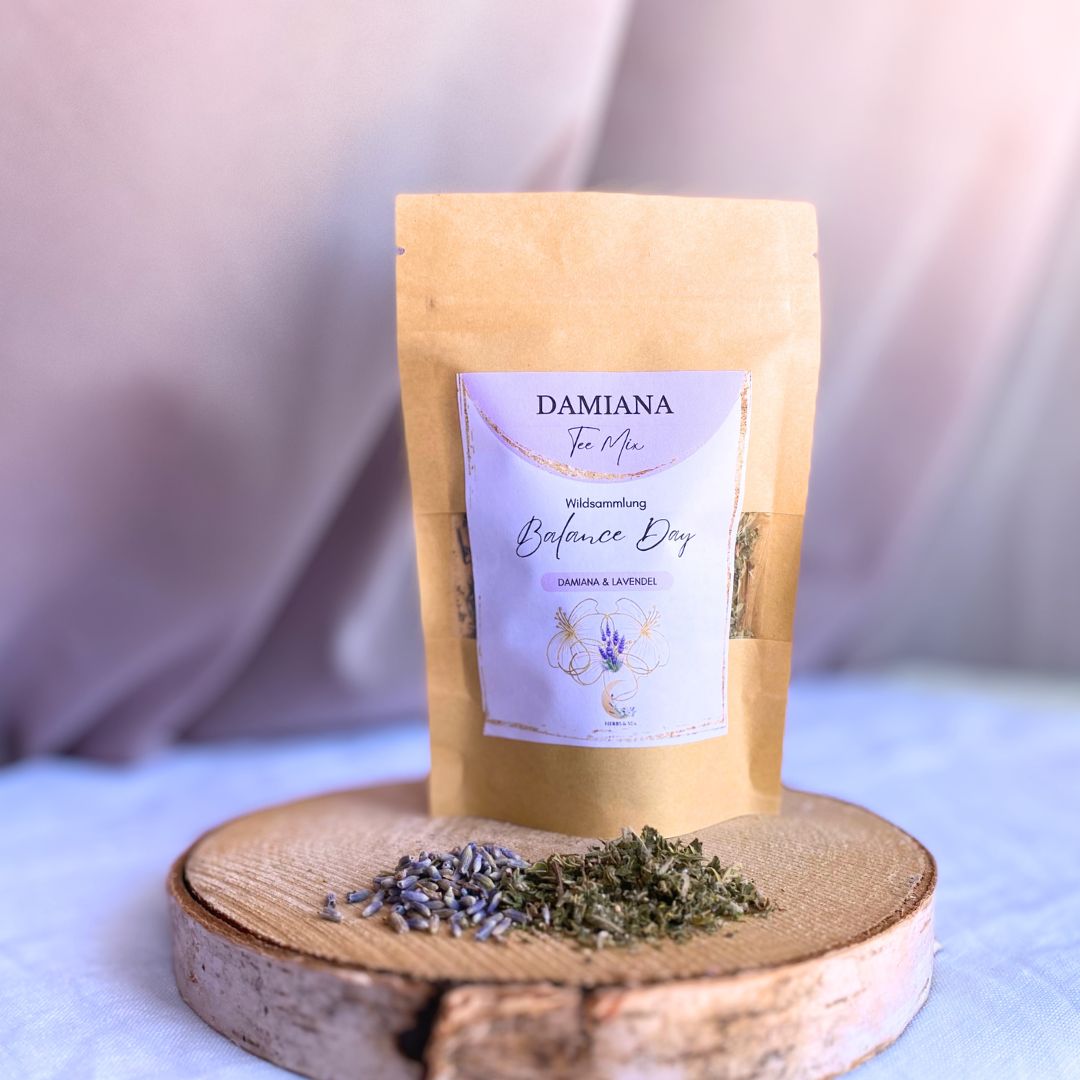 Chá de Damiana com Lavanda / Turnera diffusa / Orgânico Lavanda / Afrodisíaco / 100 % Natural